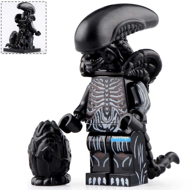 Alien with Ovomorph (Xenomorph Egg) Movie Alien Lego Compatible ...