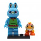 LEGO Compatible Toy Story Christmas Bunny and Ducky Custom Printed Minifigure Brick Toys Gift