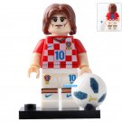 LEGO Compatible Football Players Luka Modric (Croatia) Custom Printed Minifigure Brick Toys Gift