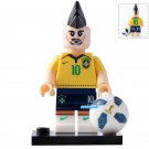 LEGO Compatible Professional Footballer Neymar Jr (Brazil) Custom Printed Minifigure Brick Toys Gift