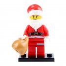 LEGO Compatible Christmas Themed Santa Claus Custom Printed Minifigure Brick Toys Gift