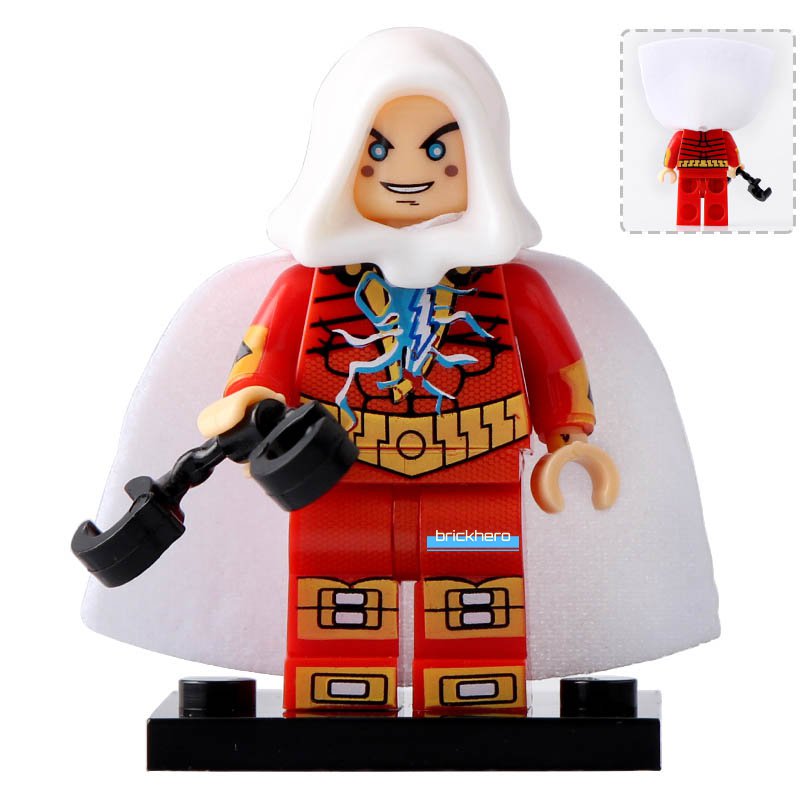 LEGO Compatible DC Comics Superhero Shazam (New 52) Custom Printed Minifigure Brick Toys Gift