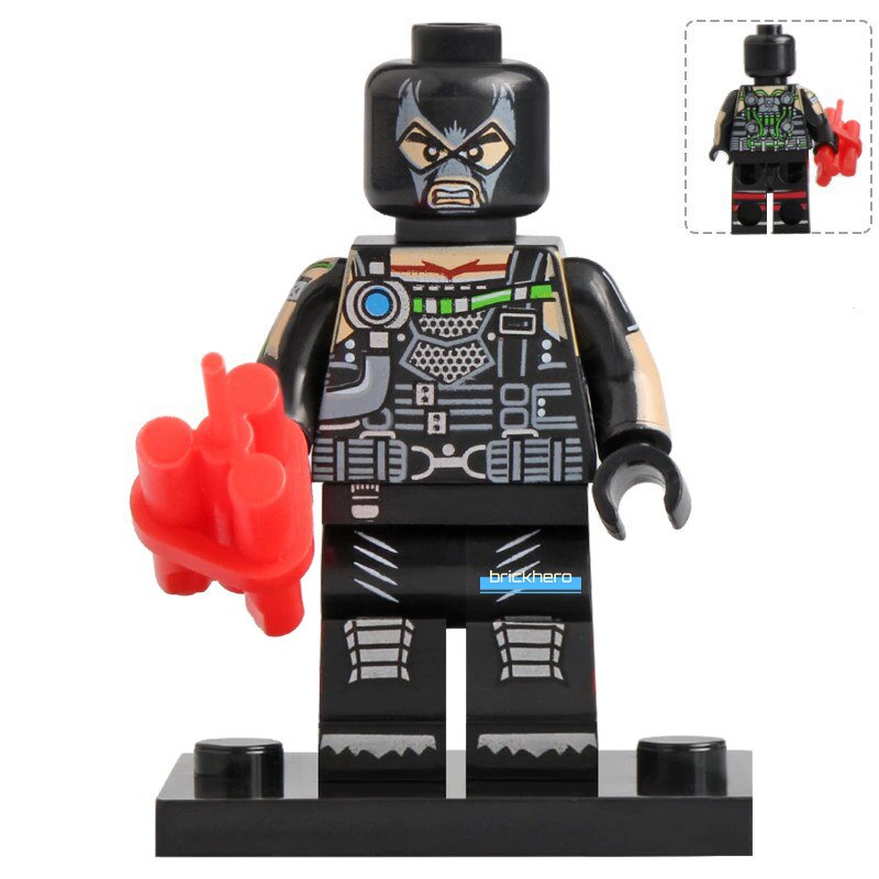 LEGO Compatible DC Super Heroes Bane (Arkham) Custom Printed Minifigure Brick Toys Gift