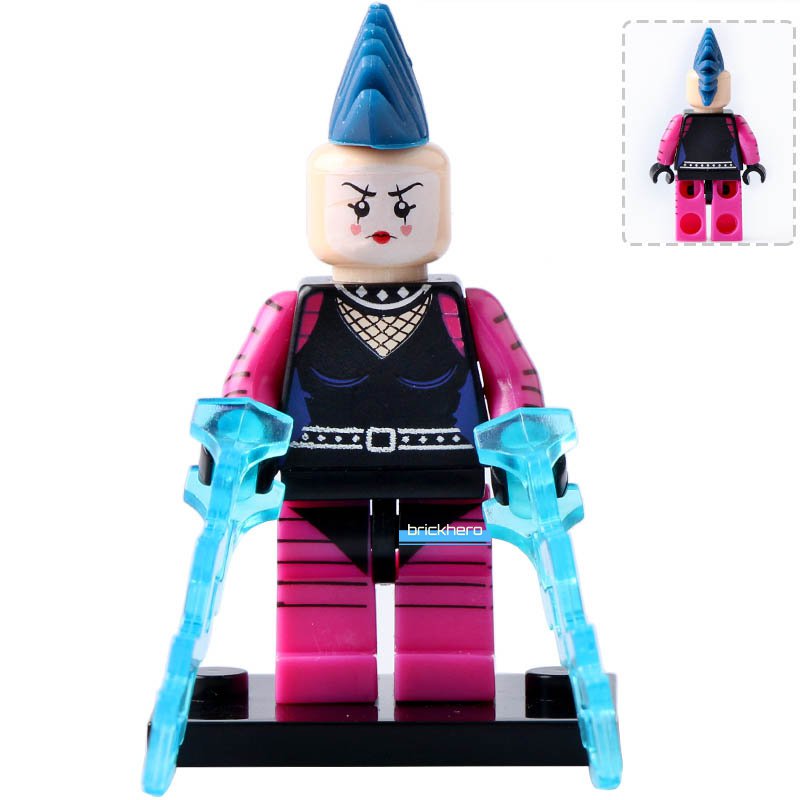 LEGO Compatible DC Super Heroes Mime (The Lego Batman Movie) Custom Printed Minifigure Brick Toys