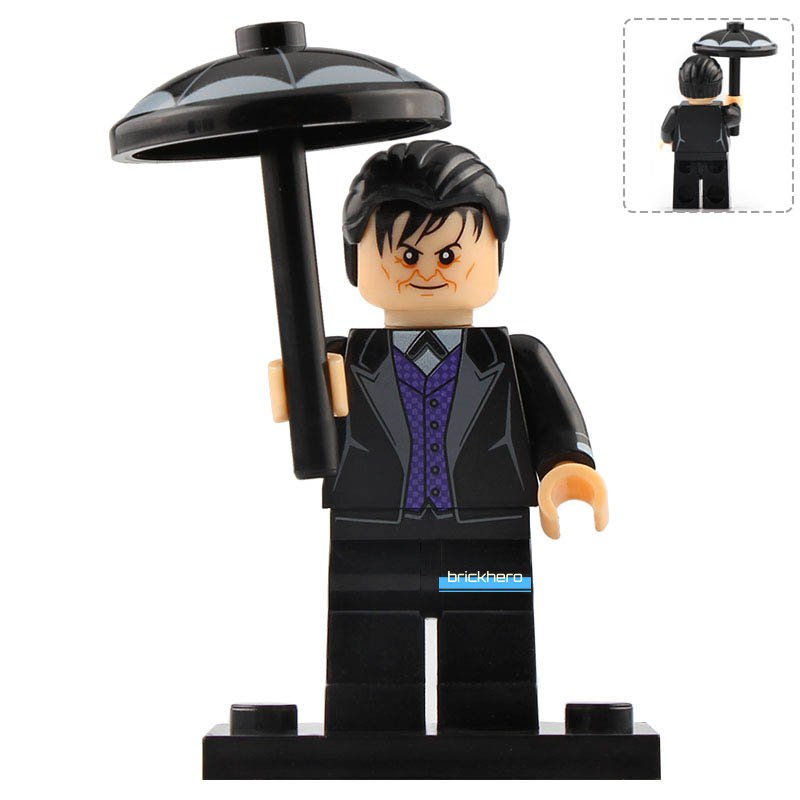LEGO Compatible DC Super Heroes Oswald Cobblepot (Gotham) Custom Printed Minifigure Brick Toys Gift