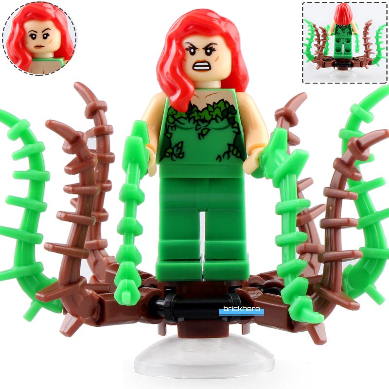 LEGO Compatible DC Super Heroes Poison Ivy (Pamela Isley) Custom Printed Minifigure Brick Toys Gift