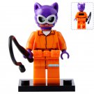 LEGO Compatible DC Superhero Arkam Prison Catwoman (Batman Movie) Custom Printed Minifigure Brick