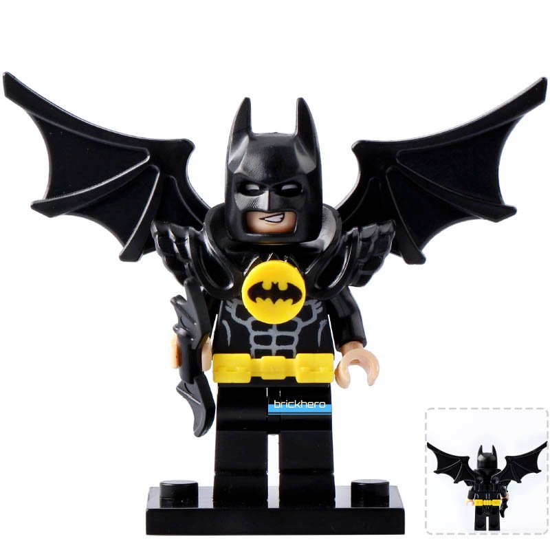LEGO Compatible DC Superhero Batman Winged Avenger (Batman Movie) Minifigure Brick Toys Gift
