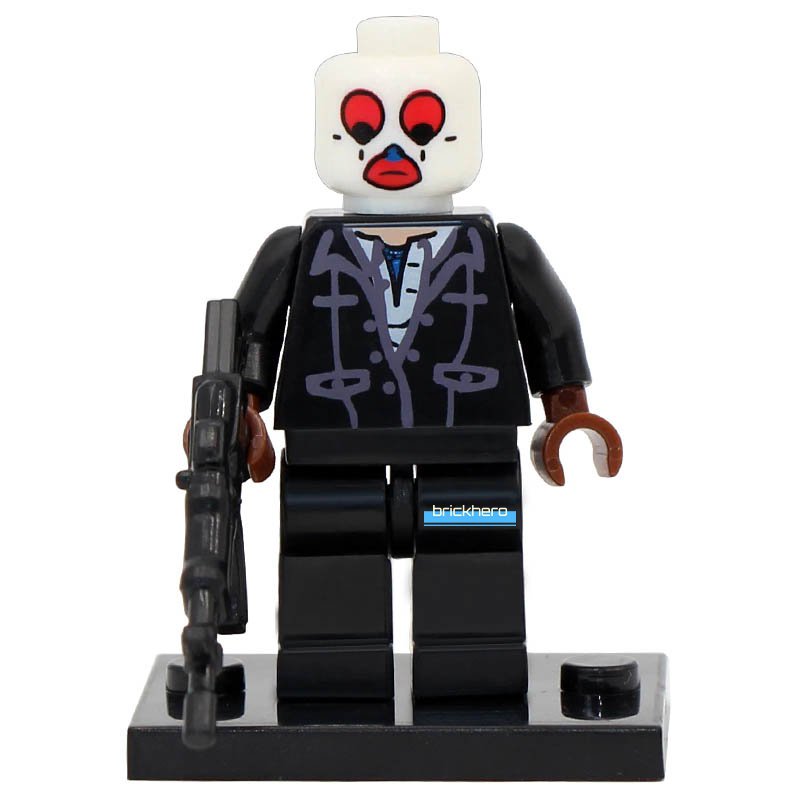LEGO Compatible DC Superhero Joker's Henchman (Bank Robber) Custom Printed Minifigure Brick Toy Gift