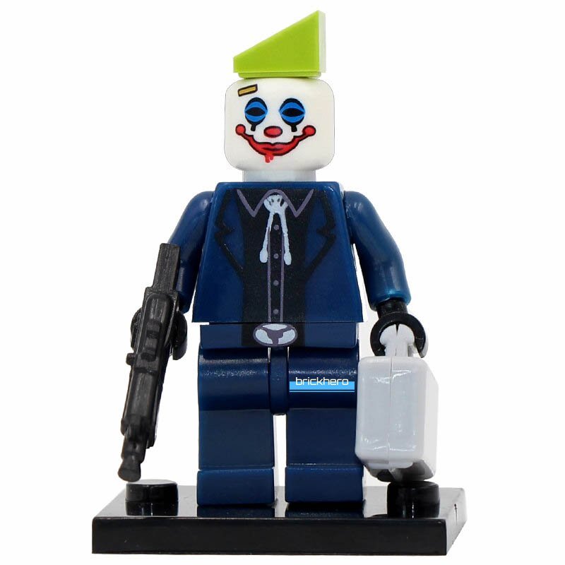 LEGO Compatible DC Superhero Joker's Henchman (The Dark Knight) Custom Printed Minifigure Brick Toys