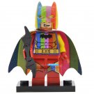 LEGO Compatible DC Superhero Rainbow Batman (Batman 3 Beyond Gotham) Minifigure Brick Toys Gift