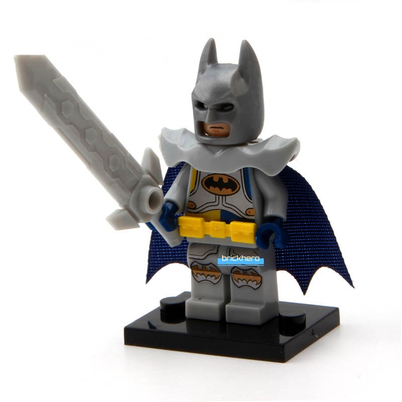 LEGO Compatible DC Superheroes Excalibur Batman (Batman Movie) Custom Printed Minifigure Brick Toys