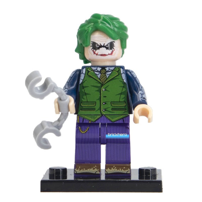 LEGO Compatible DC Superheroes The Joker (The Dark Knight Trilogy) Custom Minifigure Brick Toys Gift