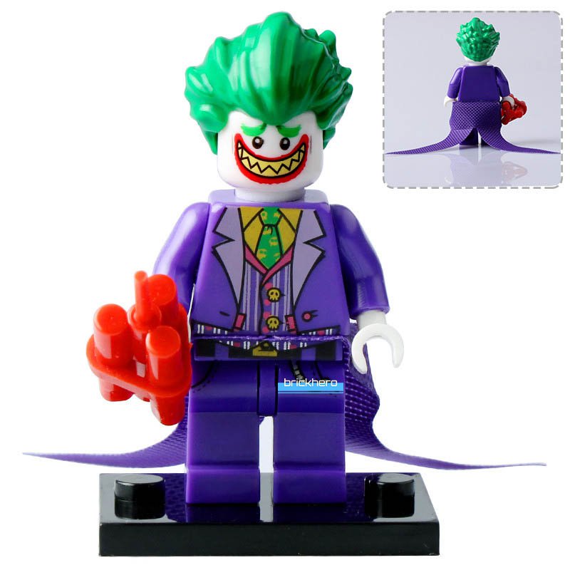 LEGO Compatible DC Superheroes The Lego Batman Movie Joker Custom Printed Minifigure Brick Toys Gift