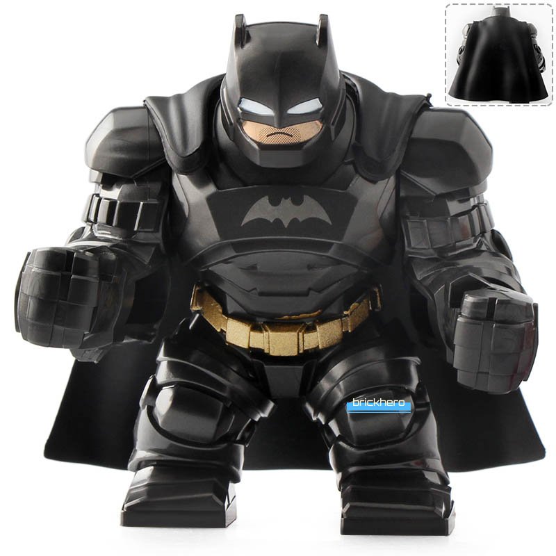 LEGO Compatible DC Universe Superhero Armored Batman (BigFig) Custom Printed Minifigure Brick Toys