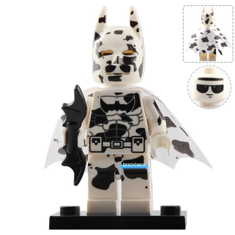 LEGO Compatible DC Universe Superheroes Batman (Cow Suit) Custom Printed Minifigure Brick Toys Gift