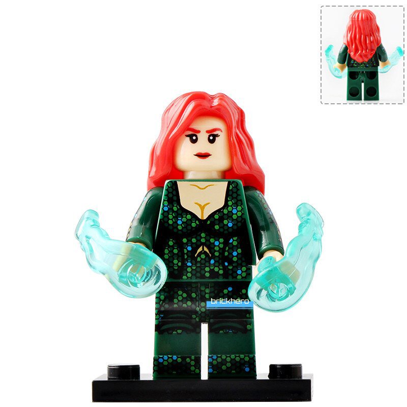 LEGO Compatible DCEU Super Heroes Mera Custom Printed Minifigure Brick Toys Gift