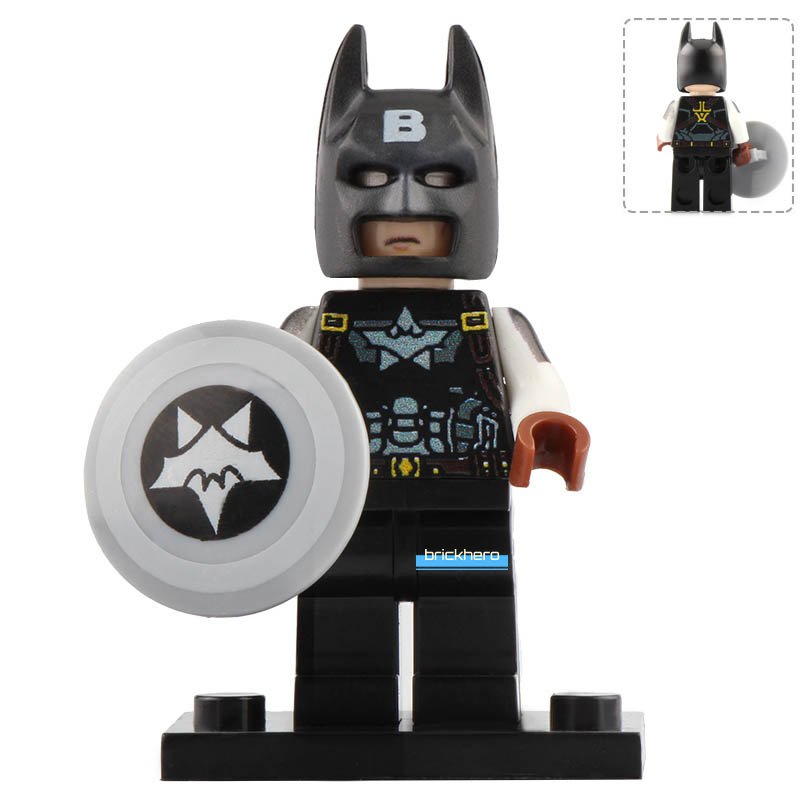 LEGO Compatible DCEU Superheroes Captain Batman (Batman x Captain America) Minifigure Brick Toys