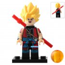 LEGO Compatible Dragon Ball Z Xeno Goku Custom Printed Minifigure Brick Toys Gift