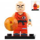 LEGO Compatible Japan Animations Dragon Ball Z Krillin Custom Printed Minifigure Brick Toys Gift