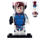 LEGO Compatible Overwatch D.Va (Hana Song) Custom Printed Minifigure Brick Toys Gift
