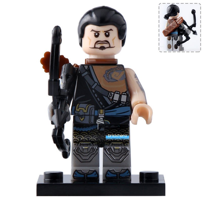 LEGO Compatible Overwatch Hanzo Shimada Custom Printed Minifigure Brick Toys Gift