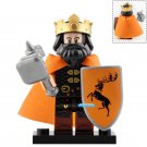 LEGO Compatible Game of Thrones King Robert Baratheon Custom Printed Minifigure Brick Toys Gift