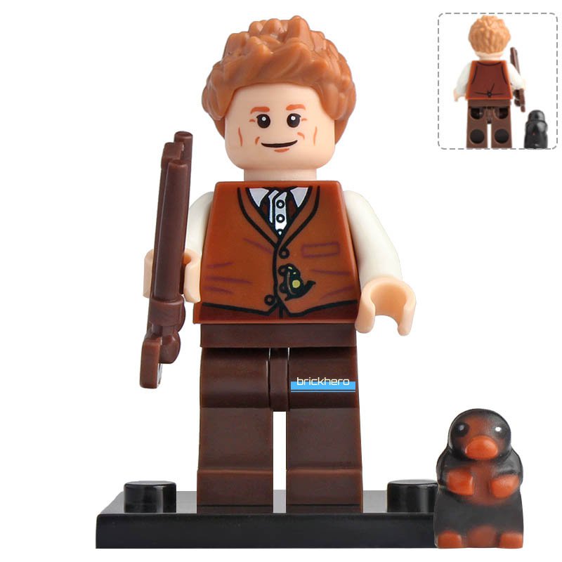 LEGO Compatible Harry Potter Fantastic Beasts Newt Scamander Custom Printed Minifig Brick Toys Gift