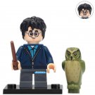 LEGO Compatible Wizarding World Harry Potter with Hedwig Custom Printed Minifigure Brick Toys Gift