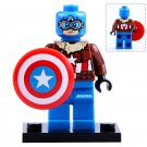LEGO Compatible Marvel Super Heroes Pilot Captain America Custom Printed Minifigure Brick Toys Gift
