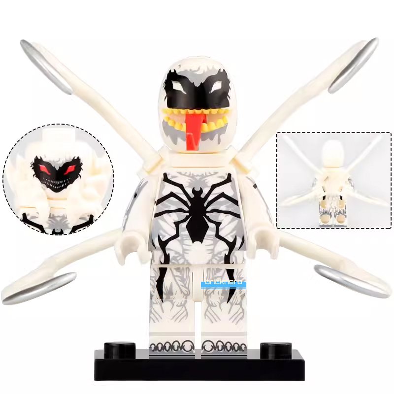 LEGO Compatible Marvel Superhero Anti-Venom (Eddie Brock) Custom Printed Minifigure Brick Toys Gift