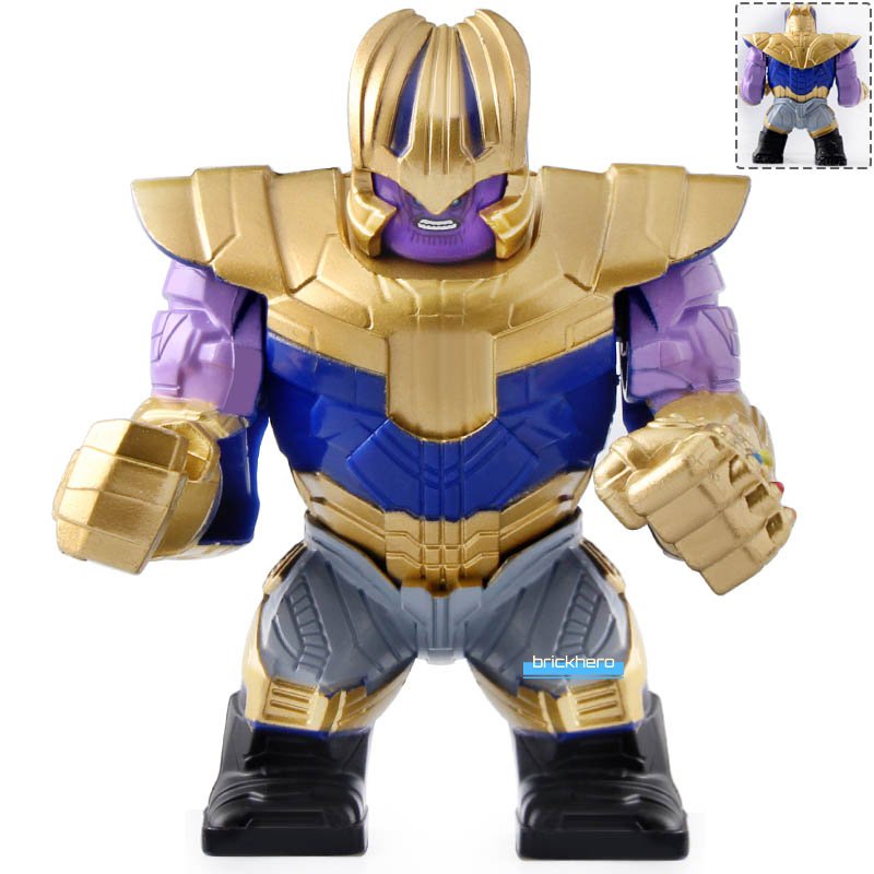 LEGO Compatible MCU Avengers Endgame Thanos (Bigfig) Custom Printed Minifigure Brick Toys Gift