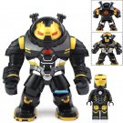LEGO Compatible Marvel Superhero Hulkbuster (Black-Gold) Custom Printed Minifigure Brick Toys