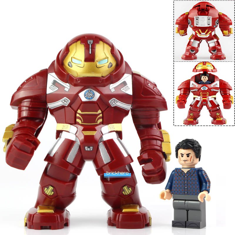 LEGO Compatible Marvel Superhero Hulkbuster 2.0 (Infinity War) Custom Printed Minifigure Brick Toys