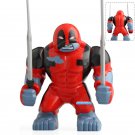 LEGO Compatible Marvel Superhero Hulkpool (Deadpool x Hulk) Custom Printed Minifigure Brick Toys
