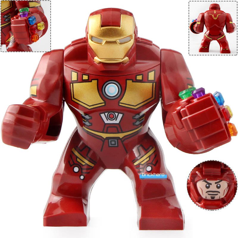 LEGO Compatible MCU Avengers Endgame Iron Man (Bigfig) Custom Printed Minifigure Brick Toys Gift