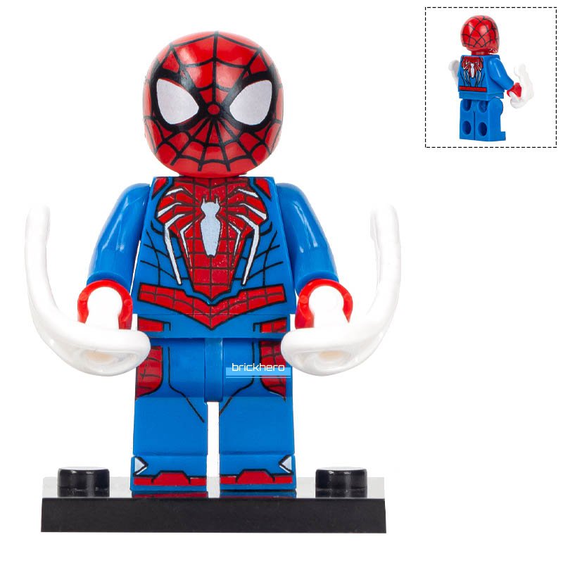 LEGO Compatible Marvel Superhero Spider-Man (PS4 Advanced Suit) Custom Printed Minifigure Brick Toys