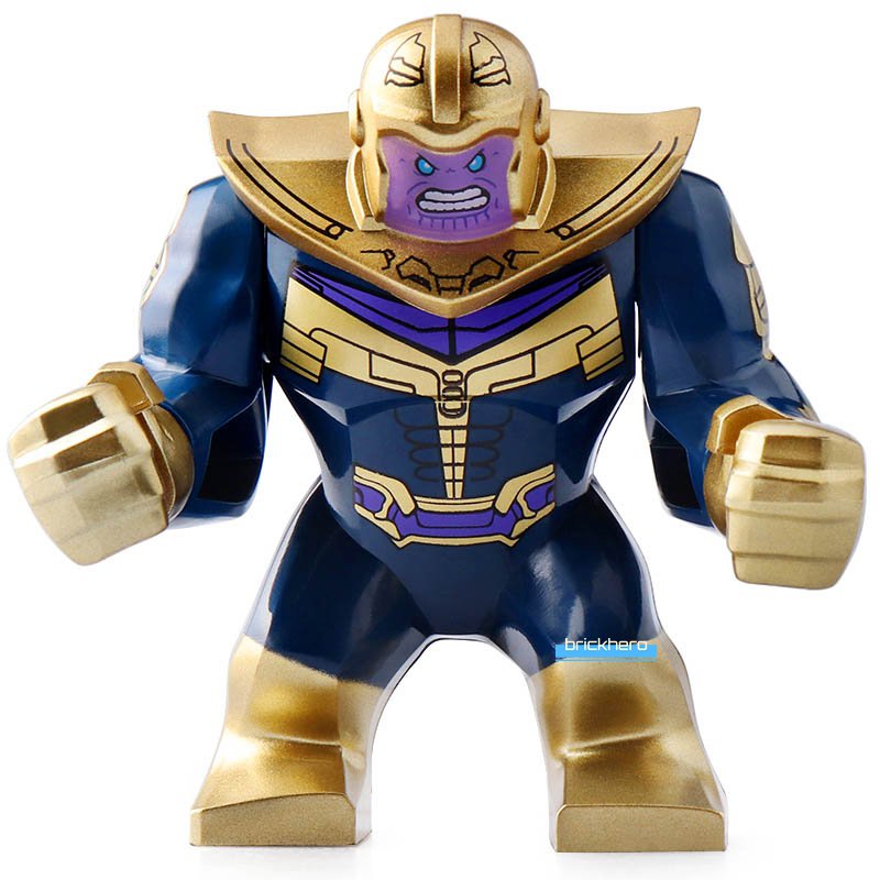 LEGO Compatible Marvel Superhero Thanos (Avengers Infinity War) Custom Printed Minifigure Brick Toys