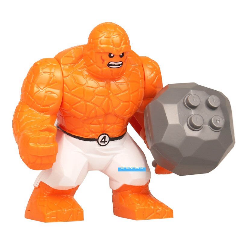 LEGO Compatible Marvel Superhero Thing (Future Foundation) Custom Printed Minifigure Brick Toys