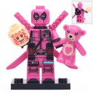 LEGO Compatible Marvel Superheroes Deadpool (Pink Suit) Custom Printed Minifigure Brick Toys Gift