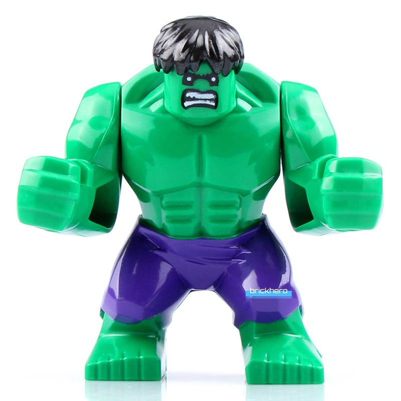 LEGO Compatible Marvel Universe Superhero Hulk (BigFig) Custom Printed Minifigure Brick Toys Gift