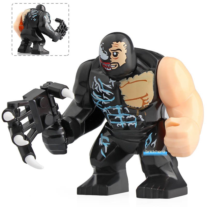 LEGO Compatible Marvel Universe Superhero Large Venom (Movie) Custom Printed Minifigure Brick Toys