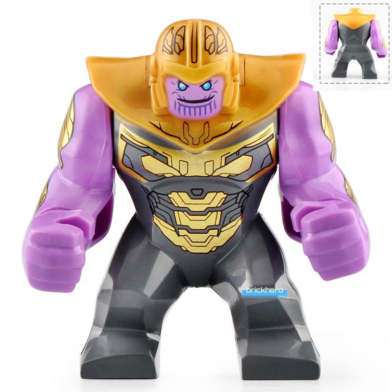 LEGO Compatible Marvel Universe Superhero Thanos (Endgame) Custom Printed Minifigure Brick Toys