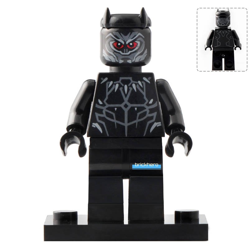 LEGO Compatible Marvel Universe Superheroes Black Panther Custom Printed Minifigure Brick Toys Gift