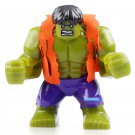 LEGO Compatible Marvel Universe Superheroes Hulk (Bruce Banner) Custom Printed Minifigure Brick Toys