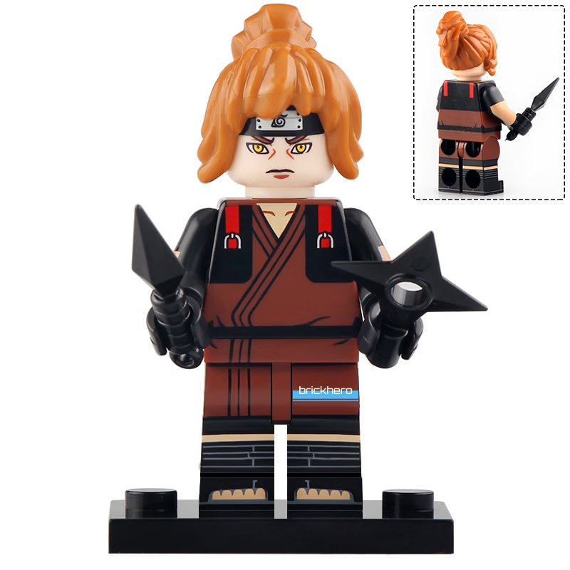 LEGO Compatible Anime Heroes Naruto Fu Yamanaka Custom Printed Minifigure Brick Toys Gift