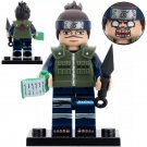 LEGO Compatible Anime Heroes Naruto Shippuden Umino Iruka Custom Printed Minifigure Brick Toys Gift