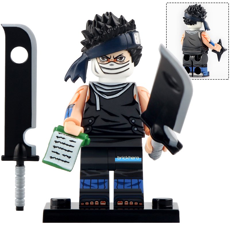 LEGO Compatible Anime Heroes Naruto Shippuden Zabuza Custom Printed Minifigure Brick Toys Gift