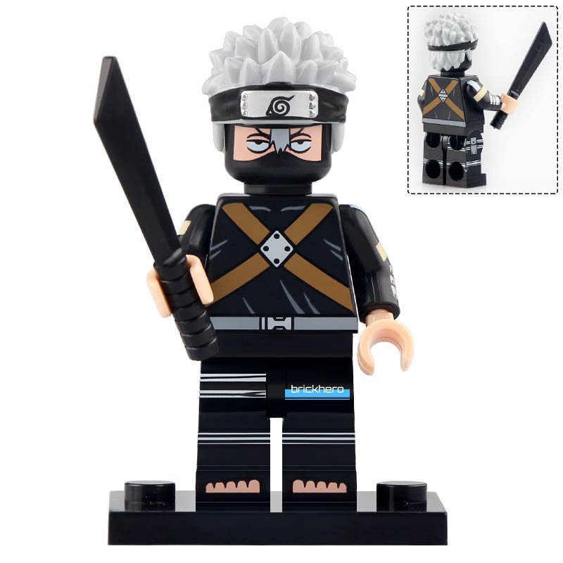LEGO Compatible Anime Naruto Shippuden Hatake kakashi Custom Printed Minifigure Brick Toys
