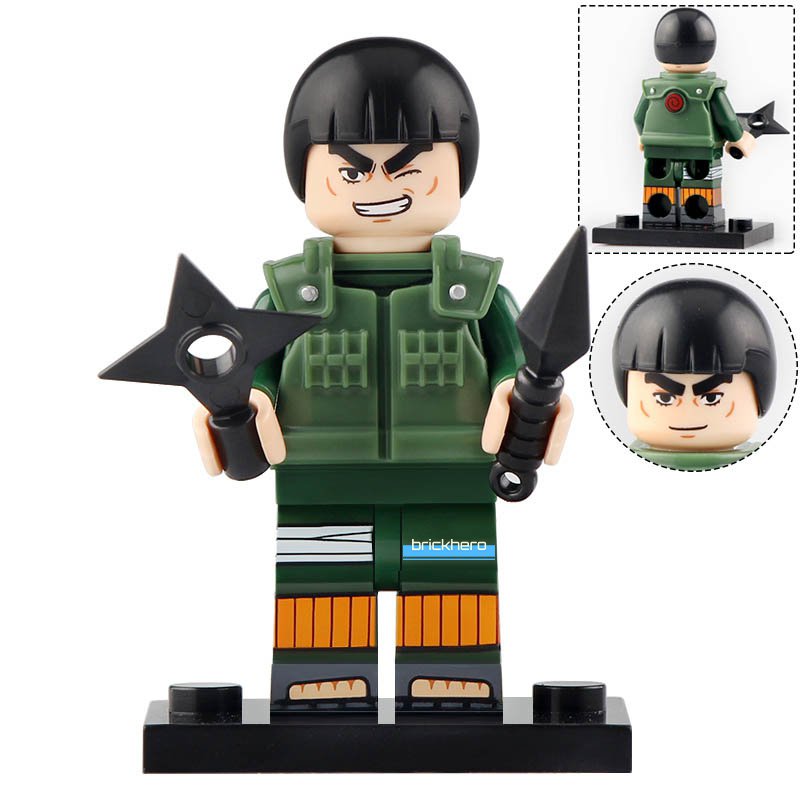 LEGO Compatible Naruto Shippuden Might Guy Custom Printed Minifigure Brick Toys Gift
